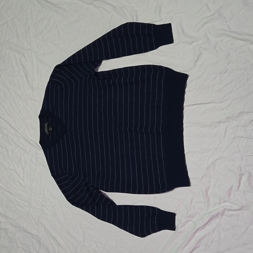 Men's Large Harrison Davis 100% Extra Fine Merino Wool Sweater